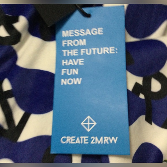 CREATE 2MRW MEN'S BOMBER JACKET CS9627 Blk/Wht - Picture 8 of 9